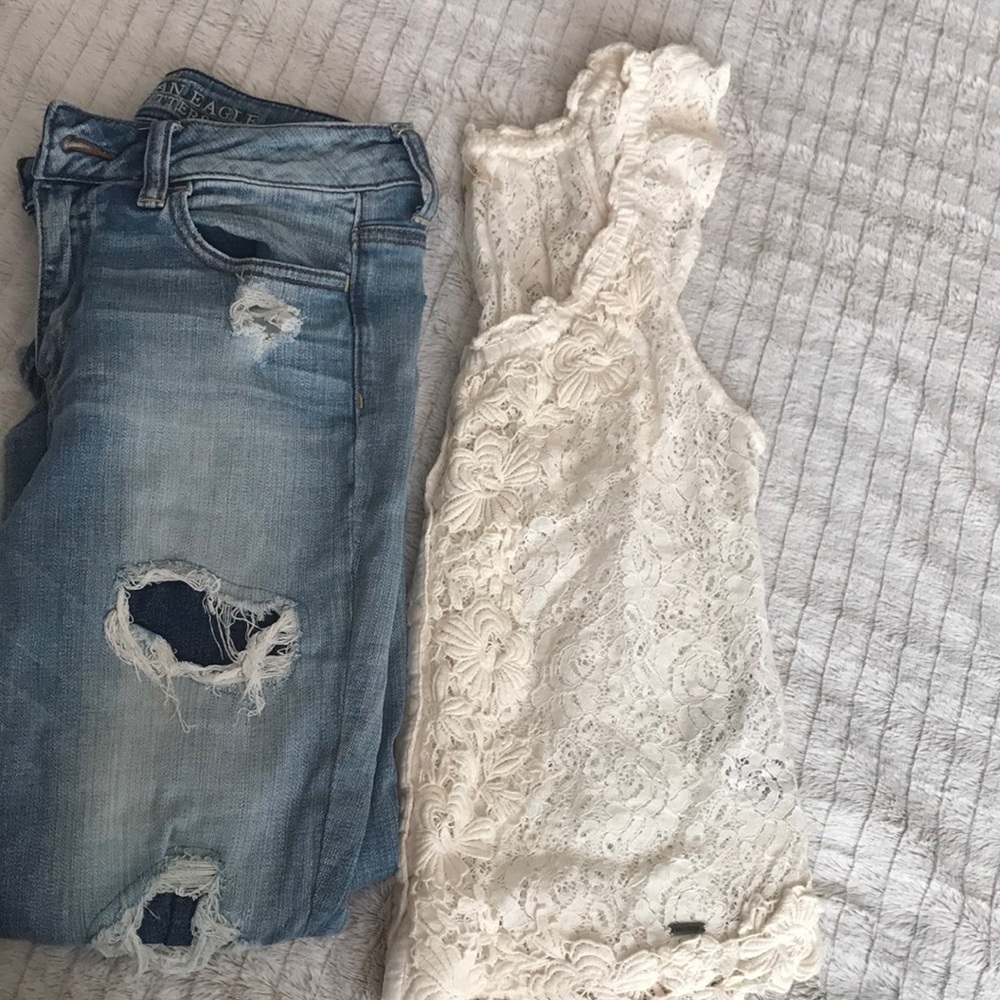 Lace Hollister top